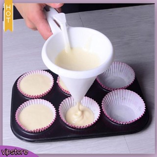 [VIP] Kitchen DIY Hand-held Chocolate Icing Cream Funnel Cup Plastic Batter Dispenser