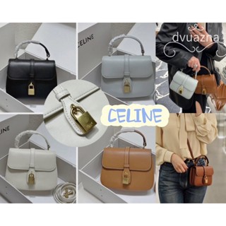 💯 100% แบรนด์ใหม่และของแท้ CELINE 2023 ใหม่ MINI TABOU กระเป๋าถือกระเป๋าสะพายข้างเดียว