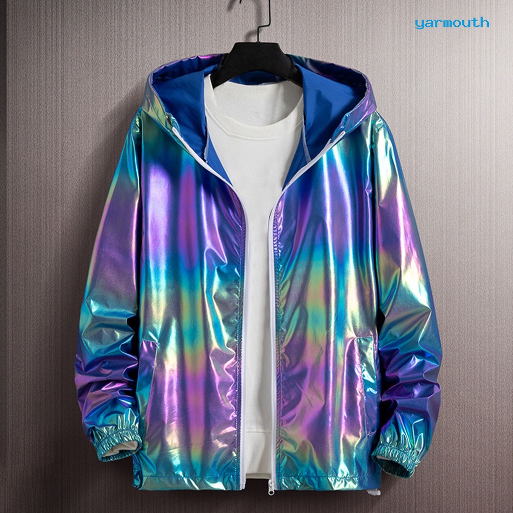 Yyr–เสื้อแจ็กเก็ตกันลม แขนยาว มีฮู้ด ไล่โทนสี บางพิเศษ ยืดหยุ่น กันแดด หลากสี สําหรับผู้ชาย ราคา ถูกที่สุด ดีลบีเคเค แกลเลอรีภาพที่ 8