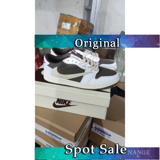 Hm8 Air Jordan 1 Low OG "Reverse Mocha" รองเท้าผ้าใบลําลอง เหมาะกับการเล่นกีฬา DM7866-162