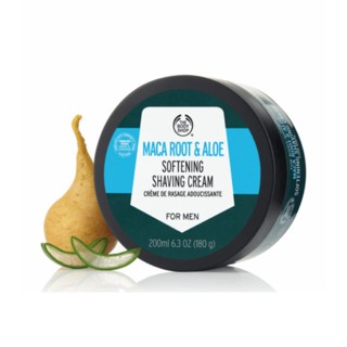 THE BODY SHOP MACA ROOT &amp; ALOE SOFTENING SHAVING CREAM 200ML