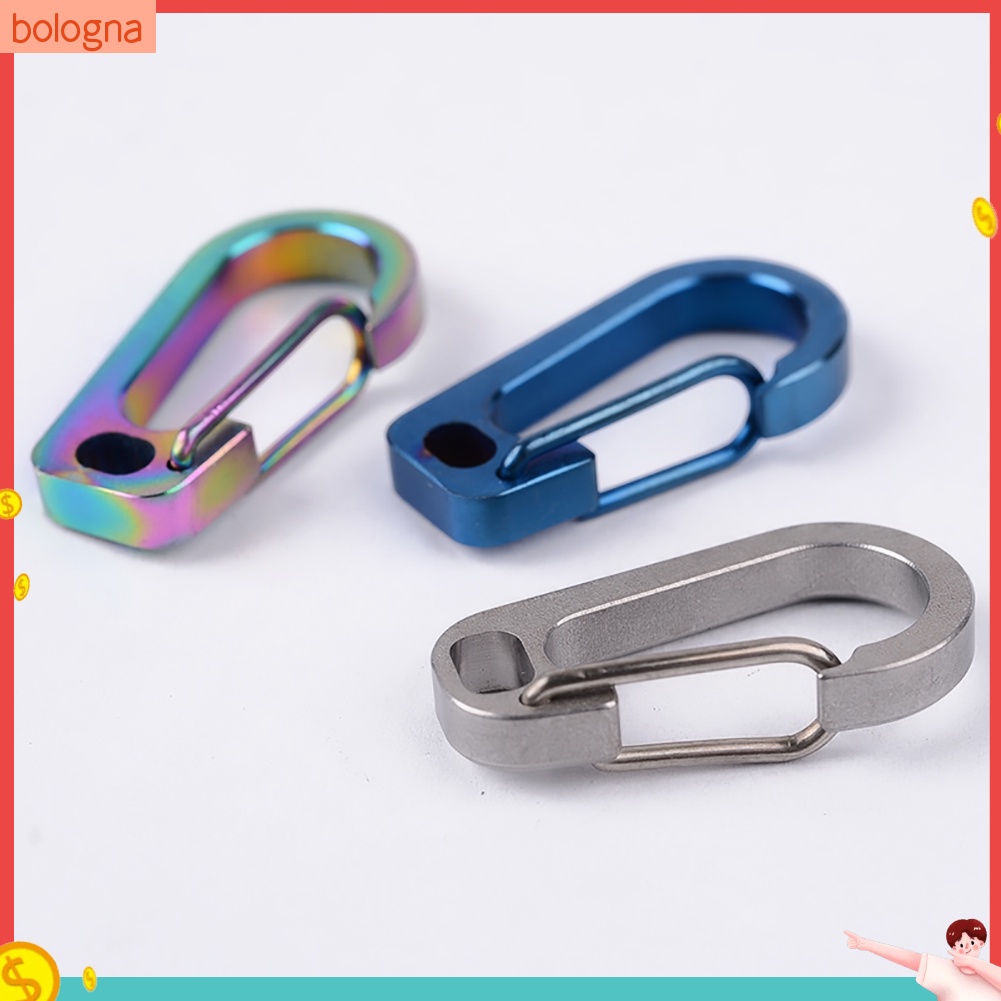 [Bologna] Carabiner พวงกุญแจหัวเข็มขัดโลหะผสมไทเทเนียม
