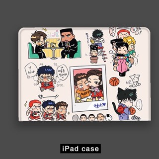 slam dunk เคสไอแพด air 3 4 5 mini 1/2/3/4/5/6 เคส ipad 10.2 gen 7 8 9 case ipad gen10 2022 pro11 tri-fold case pen slot