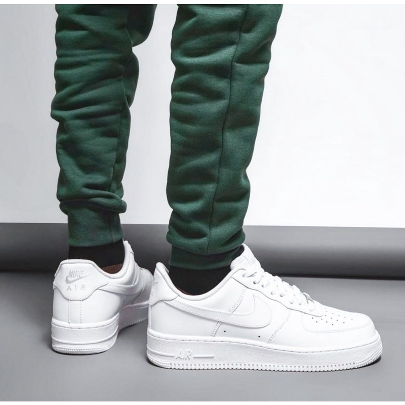 ❈▦❐【พร้อมส่ง ของแท้100% 】รองเท้า Nike Air Force 1 White (พร้อมกล่อง) รองเท้า ผ้าใบ สี ขาวรองเท้าผ้าใ