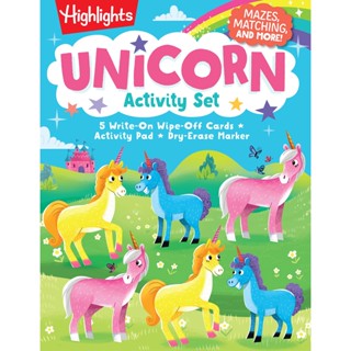 Asia Books หนังสือภาษาอังกฤษ UNICORN ACTIVITY SET (HILIGHTS PUZZLE AN