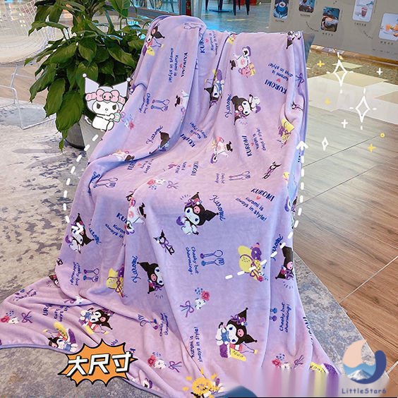 ผ้าห่ม ผ้ากํามะหยี่ขนนิ่ม ขนาดใหญ่ ลายการ์ตูน Cinnamon Dog Melody สําหรับหอพักนักเรียน Blanket【LittleStar6】
