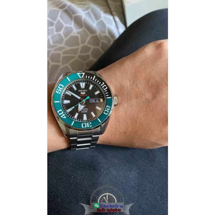 Seiko 5 sports automatic men's analog watch waterproof diver wristwatch chrono srpc53k1 srpc55k1