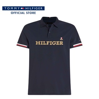 Tommy Hilfiger เสื้อโปโลผู้ชาย รุ่น MW0MW31564 DW5 - สีกรมท่า