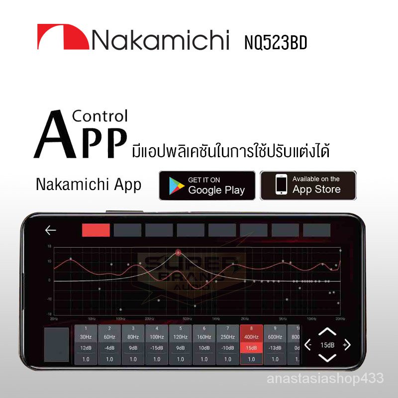 Nakamichi NQ523BD    เครื่องเสียงรถยนต์ วิทยุติดรถยนต์แบบ 1DIN วิทยุ มีบลูทูธ วิทยุ1din NLE1