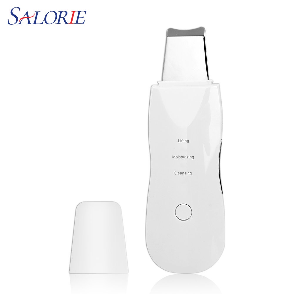 Salorie Ultrasonic Skin Scrubber Deep Cleaning Face Scrubber Vibrating Facial Cleansing Skin Spatula