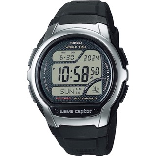 [Casio] นาฬิกาข้อมือ วิทยุ เรืองแสงมาก (ไฟ Led ความสว่างสูง) Wv-58R-1Ajf สีดํา สําหรับผู้ชาย