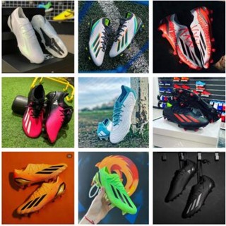 รองเท้าฟุตบอล Messi X Speedportal Football Cleat. 1 Tf สีเงิน สีดํา ประเภท 39-45