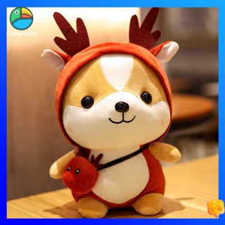 ตุ๊กตา ตุ๊กตาแมว Shiba Inu Puppet Doll ลูกสุนัขตุ๊กตา Elk ตุ๊กตาของเล่นสําหรับเด็กผู้หญิงวันเกิดของเด็ก ๆ จบการศึกษาของขวัญชิ้นเล็ก ๆ