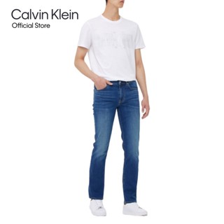 Calvin Klein กางเกงยีนส์ผู้ชาย ทรงเข้ารูป Body รุ่น J320954 1A4 - สีน้ำเงิน