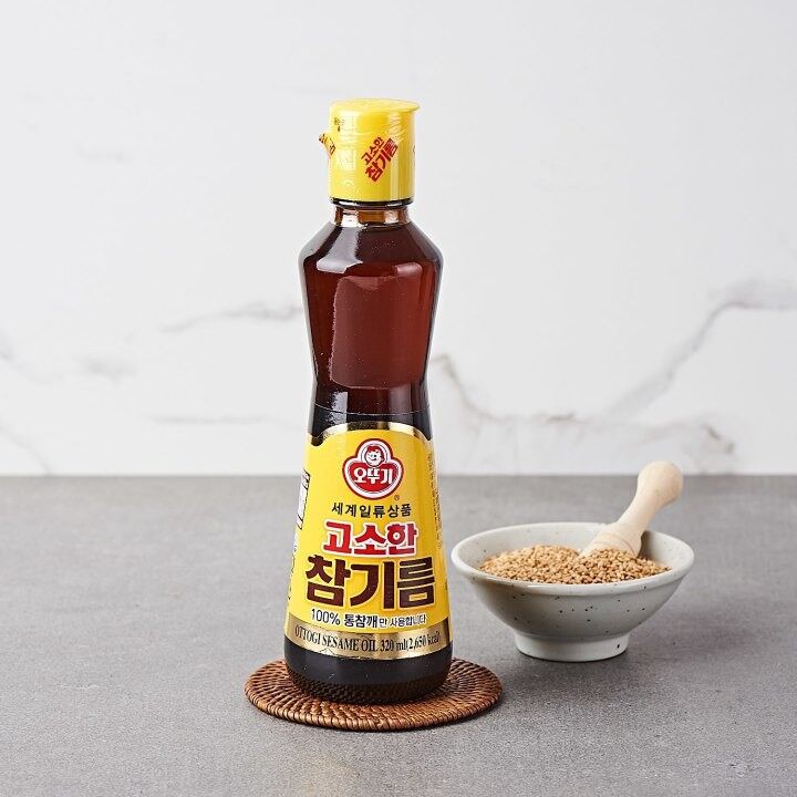 โอโตกิ น้ำมันงาเกาหลี ottogi sesame oil 오뚜기 고소한 참기름 80ml/320ml