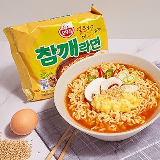 มาม่าเกาหลี รามยอนรสงา ottogi chamgge ramyeon 115g Sesame Ramyun