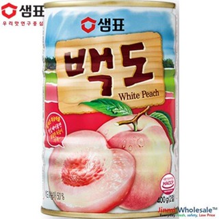 ลูกพีชอบ เซมเพียว แบคโด sempio white/yellow peach 샘표 백도 400g