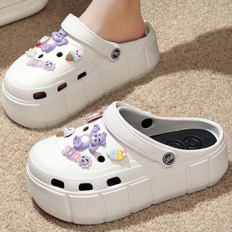 ✱ พร้อมจัดส่งในประเทศไทย รองเท้าแตะผู้หญิง พื้นรองเท้าหนา 3cm. ไซส์ 36-41 รุ่นใหม่ 2023
