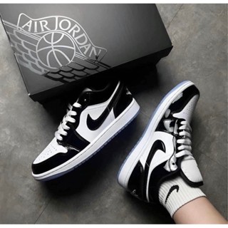 ❁✺✕Nike Air Jordan 1 Low Concord ของใหม่ ของแท้100% มีกล่องป้ายครบรองเท้าผ้าใบผู้ชายญิง