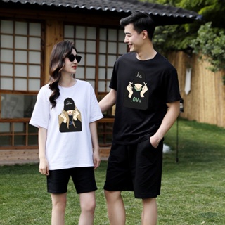 พร้อมส่ง เสื้อยืดลําลอง แขนสั้น พิมพ์ลาย Tok ทรงหลวม ขนาดใหญ่พิเศษ แฟชั่นฤดูร้อน สไตล์เกาหลี สําหรับแม่ และลูก 2023