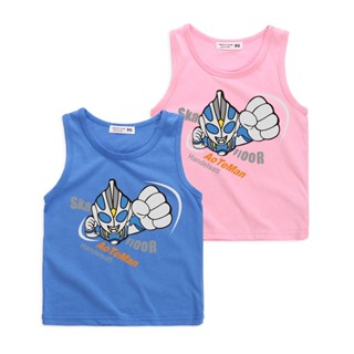 ** ขายด่วน ** Ultramanเสื้อยืดผ้าฝ้ายลายการ์ตูนแขนกุด 8 สี