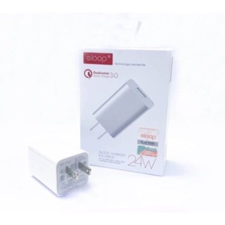 หัวชาร์จ Eloop EQ-24BUS 24W Qualcomm Quick Charge 3.0 (สีขาว)