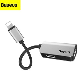 Baseus L37 iP ตัวผู้ เป็น คู่ iP ตัวเมีย ที่นั่ง TPE อะแดปเตอร์ชาร์จเสียง อะแดปเตอร์