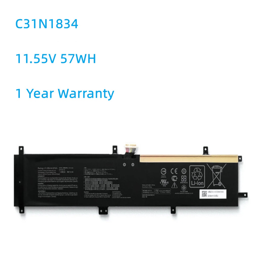 C31N1834 11.55V 57WH Laptop Battery For ASUS ProArt StudioBook Pro 17 W700G W700G3T W700G1T W700G2T 