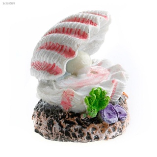 ☀Ready Stock❀Pearl Air Stone Aquarium Fish Tank Shell Bubbler Bubbling Ornament Decor