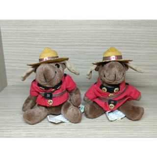 ตุ๊กตาตำรวจแคนาดา Wild Wonders Moose RCMP Royal Canadian Police Plush 4" Northern Gifts