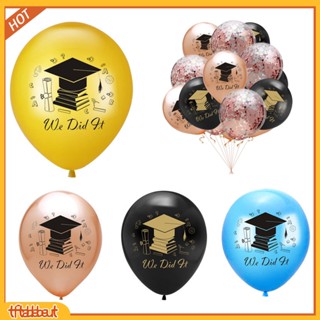 &lt;TF&gt; ลูกโป่ง ลาย Happy Graduation สําหรับตกแต่งงานปาร์ตี้ 10 ชิ้น