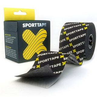 Sporttape (Kinesiology Tape) เทปพยุงกล้ามเนื้อ รุ่น Extra Sticky สี Branded