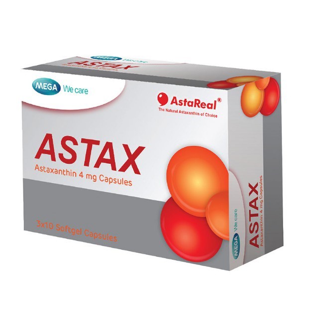 Mega We Care Astax 30เม็ด ผลิตภัณฑ์เสริมอาหารแอสตาแซนธิน