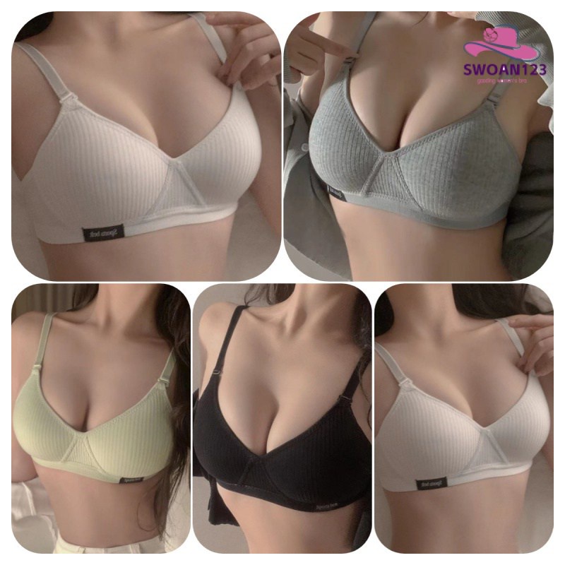 Bra Bra Bra ชุดชั้นในสตรี ชุดชั้นในสไตล์ญี่ปุ่น บราน่ารัก ไม่มีโครง เต้านม ขนาดเล็ก