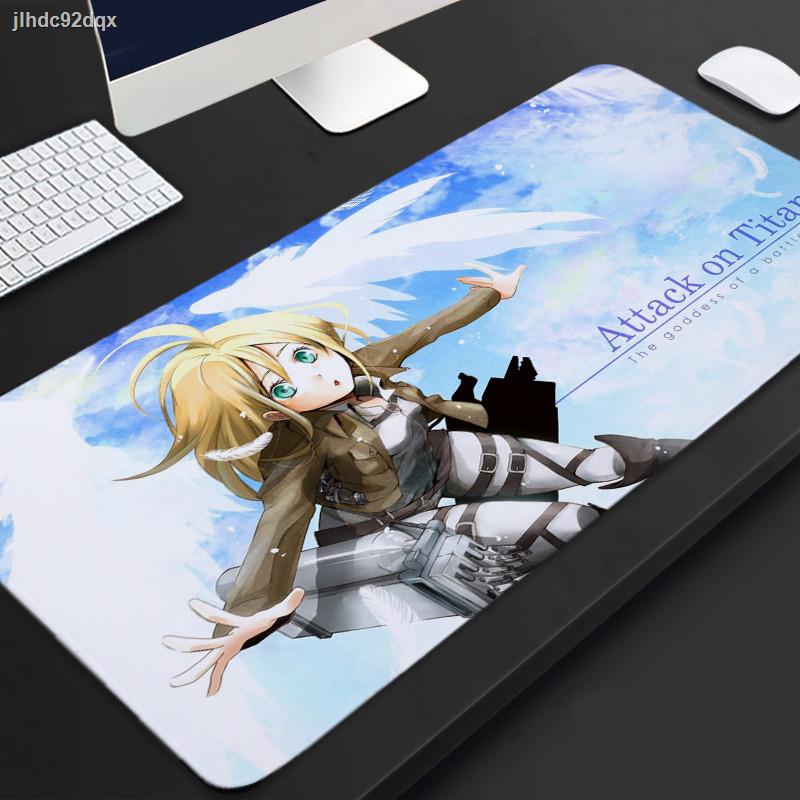 H&amp;L Attack on Titan Mouse Pad Multimedia Computer Keyboard Non-slip Mousepad Notebook Computer Game Pad 30*60cm