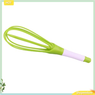 (shopeestore) Plastic Rotary Egg Beater Mixer Blender Cream Butter Whisk Kitchen Gadget