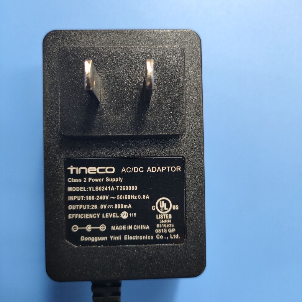 TINECO TINECO เครื่องดูดฝุ่นทําความสะอาดพื้นล้างทําความสะอาดได้ 26V800MA เครื่องชาร์จ YLS0241A-T2600