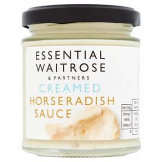 เวทโทรสซอสครีมฮอร์สราดิช180กรัม  /  Waitrose Creamed Horseradish Sauce 180g.