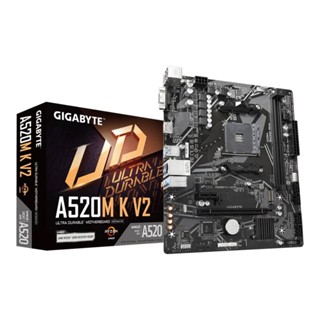 อุปกรณ์คอมพิวเตอร์ !! MAINBOARD (เมนบอร์ด) GIGABYTE A520M K V2 (REV. 1.0) (DDR4) (SOCKET AM4) (MICRO-ATX)