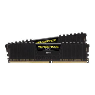 แรมสำหรับคอมพิวเตอร์  32GB (16GBx2) DDR4 3200MHz RAM (หน่วยความจำ) CORSAIR VENGEANCE LPX (BLACK) (CMK32GX4M2E3200C16)