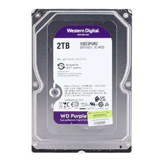 อุปกรณ์จัดเก็บข้อมูล --- 2 TB 3.5" HDD (ฮาร์ดดิสก์ 3.5") WD PURPLE - SATA3 (WD23PURZ)