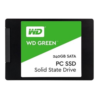 อุปกรณ์จัดเก็บข้อมูล ; 240 GB SSD (เอสเอสดี) WD GREEN (WDSS240G2G0A) SATA 3D