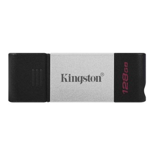 อุปกรณ์จัดเก็บข้อมูล \ 128 GB FLASH DRIVE (แฟลชไดร์ฟ) KINGSTON DATA TRAVELER 80 USB-C (DT80/128)