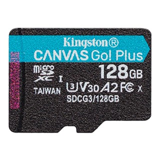 อุปกรณ์จัดเก็บข้อมูล /// 128 GB MICRO SD CARD (ไมโครเอสดีการ์ด) KINGSTON CANVAS GO PLUS (SDCG3/128GB)