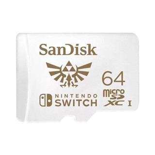 64 GB MICRO SD CARD (ไมโครเอสดีการ์ด) SANDISK NINTENDO-LICENSED MEMORY CARDS FOR NINTENDO SWITCH (SDSQXAT-064G-GN3ZN)