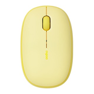 คีย์บอร์ด และเมาส์ .. WIRELESS MOUSE (เมาส์ไร้สาย) RAPOO M650 SILENT YELLOW