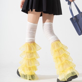 [Lolita Must-have] ถุงเท้ายาว แต่งลูกไม้ สไตล์เอเชีย สําหรับเด็กผู้หญิง y2k