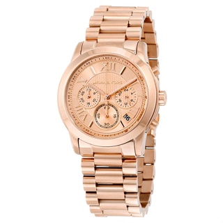 MK6275. ขนาด 38 mm. Cooper Chronograph Rose Dial Rose Gold-tone Ladies Watch Item