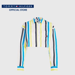 Tommy Hilfiger เสื้อครอปผู้หญิง รุ่น DW0DW15205 MSA - หลากสี