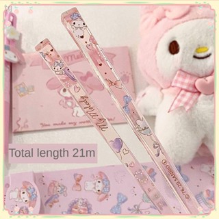 พร้อมส่ง = Sanrio ตะเกียบอะคริลิค ลายการ์ตูนอนิเมะ Cinnamon Melody น่ารัก กันเชื้อรา แบบพกพา ของใช้ในครัวเรือน [Sun